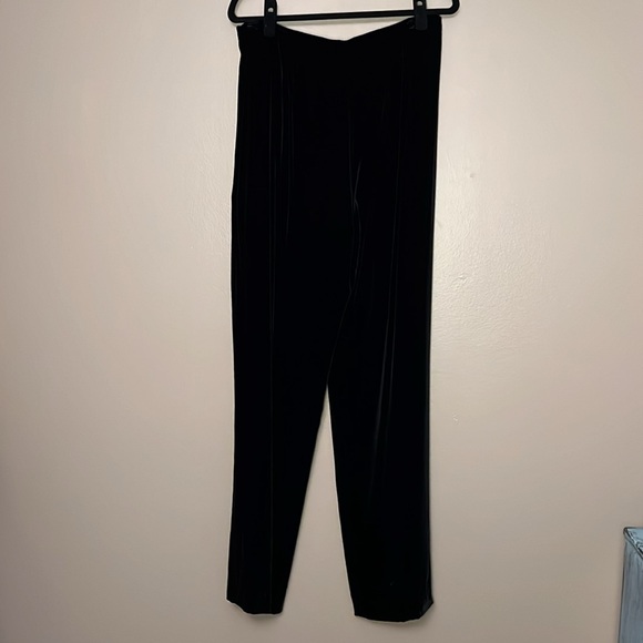 Vintage velvet Annie Alexander buttery soft high waisted wide leg trousers pants - Picture 4 of 6